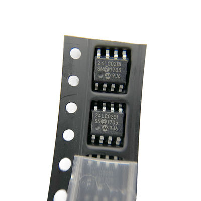 ذاكرة السيارات IC رقاقة EEPROM Serial-I2C 2K-Bit 256 X 8 3.3V / 5V 24LC02B-I / SN