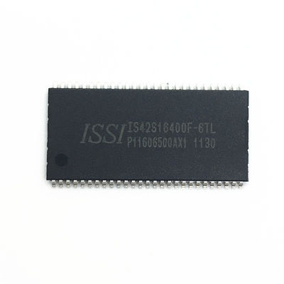 ذاكرة تخزين البيانات IC Chip Dram IC IS42S16400F-6TL 16 بت للسيارات