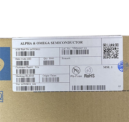 AO3611 5A / 6A 8DFN 30v N قناة Mosfet الثنائيات الثايرستور FET الترانزستورات